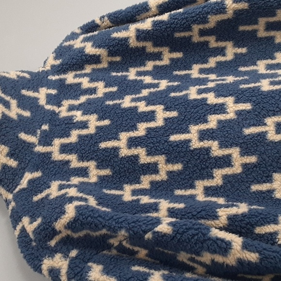 Billabong Striped Oversized Time Off Sherpa Half-Zip Sweatshirt - Picture 5 of 9